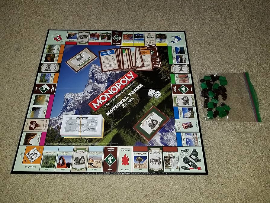 レア MONOPOLY National Parks Edition Monopoly National Parks Edition, Board Games - Amazon Canada